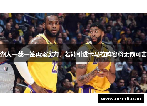 湖人一裁一签再添实力，若能引进卡马拉阵容将无懈可击
